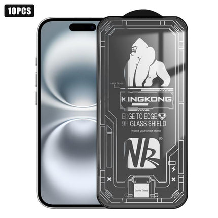 10pcs 3D Large Arc Edge Electroplated Explosion-Proof Scratch-Resistant Full-Screen HD Tempered Glass Film, For iPhone 17 Pro Max, For iPhone 17 Pro, For iPhone 17, For iPhone Air, For iPhone 16 Pro Max, For iPhone 16 Pro, For iPhone 16                ...
