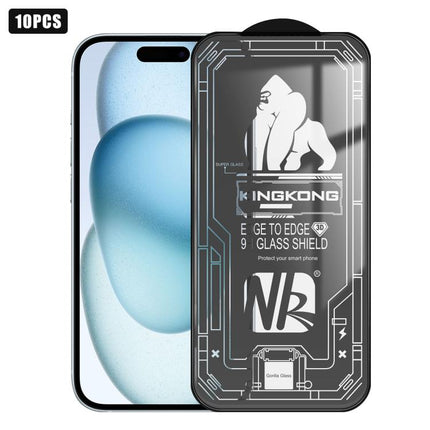 10pcs 3D Large Arc Edge Electroplated Explosion-Proof Scratch-Resistant Full-Screen HD Tempered Glass Film, For iPhone 17 Pro Max, For iPhone 17 Pro, For iPhone 17, For iPhone Air, For iPhone 16 Pro Max, For iPhone 16 Pro, For iPhone 16                ...