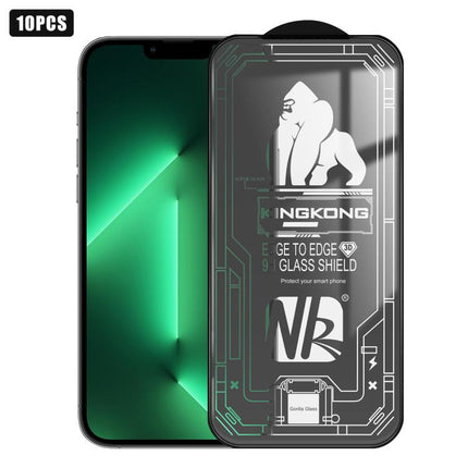 10pcs 3D Large Arc Edge Electroplated Explosion-Proof Scratch-Resistant Full-Screen HD Tempered Glass Film, For iPhone 17 Pro Max, For iPhone 17 Pro, For iPhone 17, For iPhone Air, For iPhone 16 Pro Max, For iPhone 16 Pro, For iPhone 16                ...