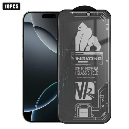 10pcs 3D Large Arc Edge Electroplated Explosion-Proof Scratch-Resistant Full-Screen 28-Degree Privacy Tempered Glass Film, For iPhone 17 Pro Max, For iPhone 17 Pro, For iPhone 17, For iPhone Air, For iPhone 16 Pro Max, For iPhone 16 Pro, For iPhone 16 ...