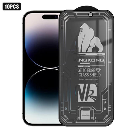 10pcs 3D Large Arc Edge Electroplated Explosion-Proof Scratch-Resistant Full-Screen 28-Degree Privacy Tempered Glass Film, For iPhone 17 Pro Max, For iPhone 17 Pro, For iPhone 17, For iPhone Air, For iPhone 16 Pro Max, For iPhone 16 Pro, For iPhone 16 ...