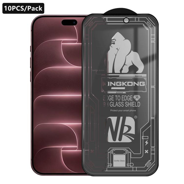 10pcs 3D Large Arc Edge Electroplated Explosion-Proof Scratch-Resistant Full-Screen 28-Degree Privacy Tempered Glass Film, For iPhone 17 Pro Max, For iPhone 17 Pro, For iPhone 17, For iPhone Air, For iPhone 16 Pro Max, For iPhone 16 Pro, For iPhone 16 ...