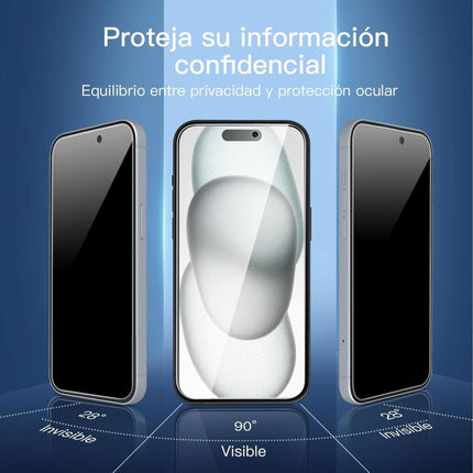10pcs 3D Large Arc Edge Electroplated Explosion-Proof Scratch-Resistant Full-Screen 28-Degree Privacy Tempered Glass Film, For iPhone 17 Pro Max, For iPhone 17 Pro, For iPhone 17, For iPhone Air, For iPhone 16 Pro Max, For iPhone 16 Pro, For iPhone 16 ...