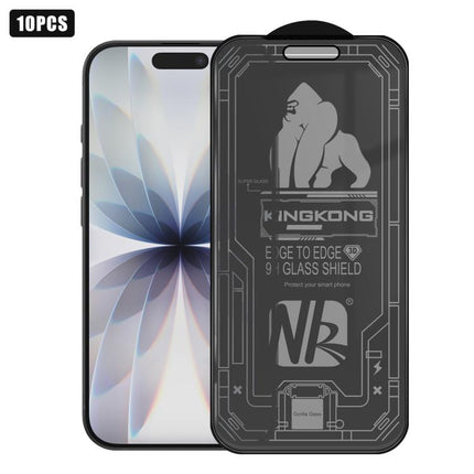10pcs 3D Large Arc Edge Electroplated Explosion-Proof Scratch-Resistant Full-Screen 360 Privacy Tempered Glass Film, For iPhone 17 Pro Max, For iPhone 17 Pro, For iPhone 17, For iPhone Air, For iPhone 16 Pro Max, For iPhone 16 Pro, For iPhone 16       ...