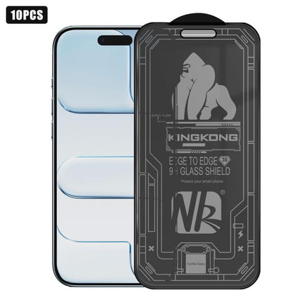 10pcs 3D Large Arc Edge Electroplated Explosion-Proof Scratch-Resistant Full-Screen 360 Privacy Tempered Glass Film, For iPhone 17 Pro Max, For iPhone 17 Pro, For iPhone 17, For iPhone Air, For iPhone 16 Pro Max, For iPhone 16 Pro, For iPhone 16       ...