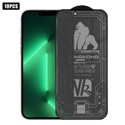 10pcs 3D Large Arc Edge Electroplated Explosion-Proof Scratch-Resistant Full-Screen 360 Privacy Tempered Glass Film, For iPhone 17 Pro Max, For iPhone 17 Pro, For iPhone 17, For iPhone Air, For iPhone 16 Pro Max, For iPhone 16 Pro, For iPhone 16       ...