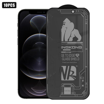 10pcs 3D Large Arc Edge Electroplated Explosion-Proof Scratch-Resistant Full-Screen 360 Privacy Tempered Glass Film, For iPhone 17 Pro Max, For iPhone 17 Pro, For iPhone 17, For iPhone Air, For iPhone 16 Pro Max, For iPhone 16 Pro, For iPhone 16       ...
