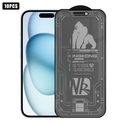 10pcs 3D Large Arc Edge Electroplated Explosion-Proof Scratch-Resistant Full-Screen Frosted Privacy Tempered Glass Film, For iPhone 17 Pro Max, For iPhone 17 Pro, For iPhone 17, For iPhone Air, For iPhone 16 Pro Max, For iPhone 16 Pro, For iPhone 16   ...
