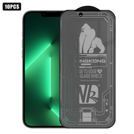10pcs 3D Large Arc Edge Electroplated Explosion-Proof Scratch-Resistant Full-Screen Frosted Privacy Tempered Glass Film, For iPhone 17 Pro Max, For iPhone 17 Pro, For iPhone 17, For iPhone Air, For iPhone 16 Pro Max, For iPhone 16 Pro, For iPhone 16   ...