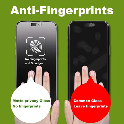 10pcs 3D Large Arc Edge Electroplated Explosion-Proof Scratch-Resistant Full-Screen Frosted Privacy Tempered Glass Film, For iPhone 17 Pro Max, For iPhone 17 Pro, For iPhone 17, For iPhone Air, For iPhone 16 Pro Max, For iPhone 16 Pro, For iPhone 16   ...