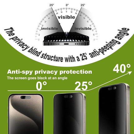 10pcs 3D Large Arc Edge Electroplated Explosion-Proof Scratch-Resistant Full-Screen Frosted Privacy Tempered Glass Film, For iPhone 17 Pro Max, For iPhone 17 Pro, For iPhone 17, For iPhone Air, For iPhone 16 Pro Max, For iPhone 16 Pro, For iPhone 16   ...