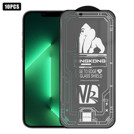 10pcs 3D Large Arc Edge Electroplated Explosion-Proof Scratch-Resistant Full-Screen Frosted HD Tempered Glass Film, For iPhone 17 Pro Max, For iPhone 17 Pro, For iPhone 17, For iPhone Air, For iPhone 16 Pro Max, For iPhone 16 Pro, For iPhone 16        ...