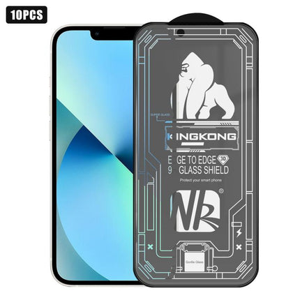 10pcs 3D Large Arc Edge Electroplated Explosion-Proof Scratch-Resistant Full-Screen Frosted HD Tempered Glass Film, For iPhone 17 Pro Max, For iPhone 17 Pro, For iPhone 17, For iPhone Air, For iPhone 16 Pro Max, For iPhone 16 Pro, For iPhone 16        ...