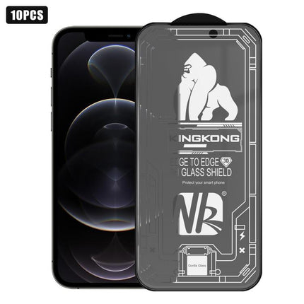 10pcs 3D Large Arc Edge Electroplated Explosion-Proof Scratch-Resistant Full-Screen Frosted HD Tempered Glass Film, For iPhone 17 Pro Max, For iPhone 17 Pro, For iPhone 17, For iPhone Air, For iPhone 16 Pro Max, For iPhone 16 Pro, For iPhone 16        ...