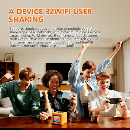 Q51-E SIM Card Slot and RJ45 Port 4G LTE WiFi 6 Router CPE Wireless Modem, EU Plug, UK Plug