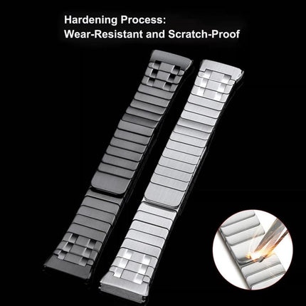 Seamless Press Button AP Style Magnetic Stainless Steel Watch Band, For Huawei Watch GT6 Pro