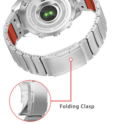 Turtle Buckle One Bead Silicone Titanium Alloy Watch Band, For Garmin 26mm, For Garmin 22mm