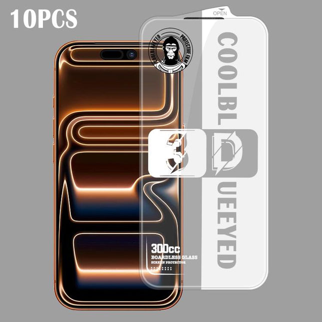 10pcs 300CC 3D Borderless Anti-Dust Mesh Anti-Static HD Tempered Glass Flim, For iPhone 17 Pro Max, For iPhone 17 Pro, For iPhone 17, For iPhone Air, For iPhone 16 Pro Max, For iPhone 16 Pro, For iPhone 16 Plus, For iPhone 16, For iPhone 15 Pro Max    ...