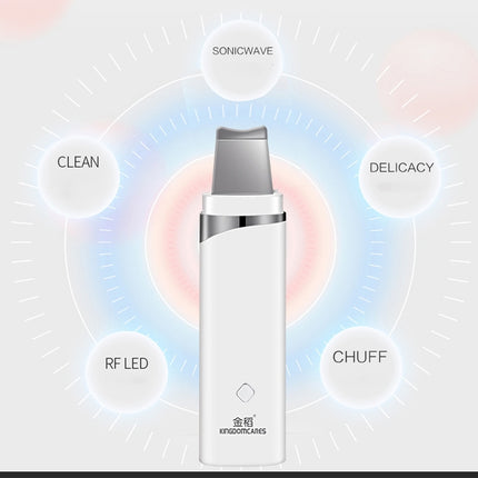 K-SKIN KD-8023Ultrasonic Blackhead Acne Removal Pore Cleaner Facial Skin Care Scrubber Exfoliating Pore Cleaner, KD-8023