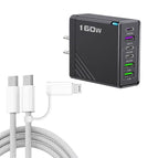 US Plug + Cable / Black