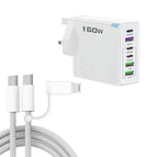 UK Plug + Cable / White