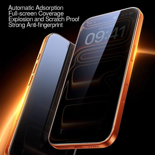 10pcs MOWL Explosion-Proof Anti-Fingerprint Privacy Tempered Glass Film, For iPhone 11 Pro