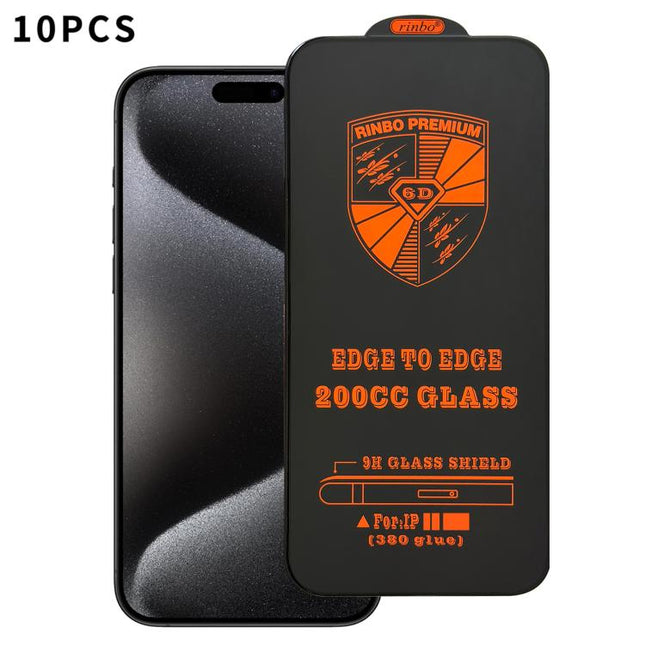 10pcs 200CC 6D Anti-Static Screen Printing HD Tempered Glass Flim, For iPhone 17 Pro Max, For iPhone 17 Pro, For iPhone 17, For iPhone Air, For iPhone 16 Pro Max, For iPhone 16 Pro, For iPhone 16 Plus, For iPhone 16, For iPhone 15 Pro Max              ...