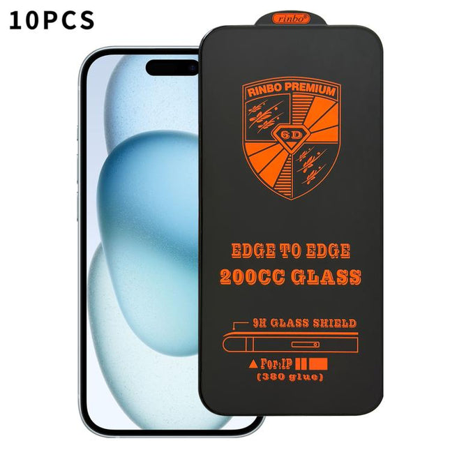 10pcs 200CC 6D Anti-Static Screen Printing HD Tempered Glass Flim, For iPhone 17 Pro Max, For iPhone 17 Pro, For iPhone 17, For iPhone Air, For iPhone 16 Pro Max, For iPhone 16 Pro, For iPhone 16 Plus, For iPhone 16, For iPhone 15 Pro Max              ...