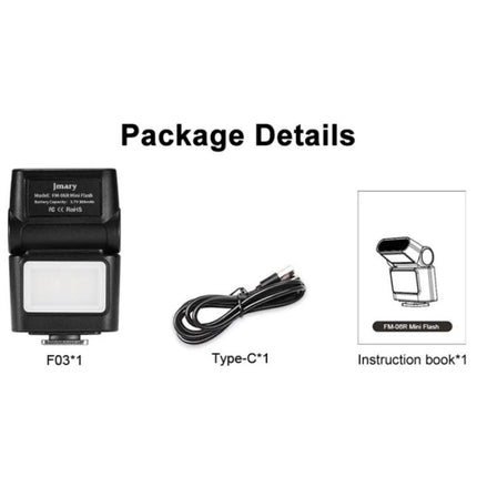 JMARY FM-06R For Camera Mini Flash Fill Light Hot Shoe Mount 300mAh Rechargeable LED Light
