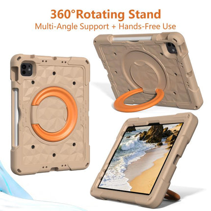 Magic Ring Rotation Holder Shockproof Tablet Case with Shoulder Straps, For iPad 2026 / 2025 / Air 11 2026 / 2025, For iPad 10.2 2022 / 2021 / 10.5