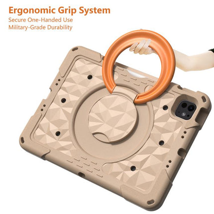 Magic Ring Rotation Holder Shockproof Tablet Case with Shoulder Straps, For iPad 2026 / 2025 / Air 11 2026 / 2025, For iPad 10.2 2022 / 2021 / 10.5