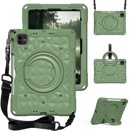 Magic Ring Rotation Holder Shockproof Tablet Case with Shoulder Straps, For iPad 2026 / 2025 / Air 11 2026 / 2025, For iPad 10.2 2022 / 2021 / 10.5