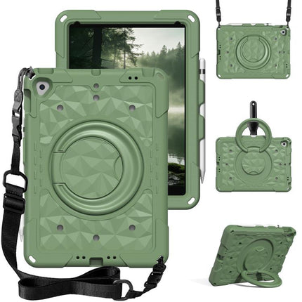 Magic Ring Rotation Holder Shockproof Tablet Case with Shoulder Straps, For iPad 2026 / 2025 / Air 11 2026 / 2025, For iPad 10.2 2022 / 2021 / 10.5