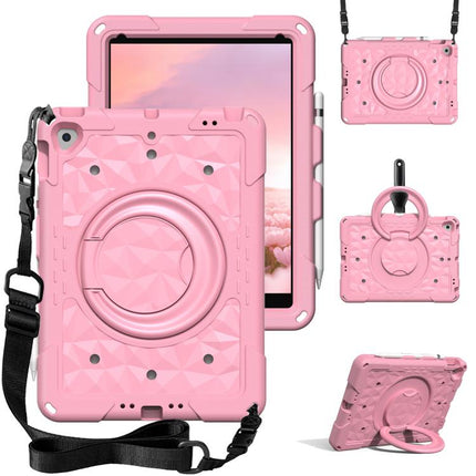 Magic Ring Rotation Holder Shockproof Tablet Case with Shoulder Straps, For iPad 2026 / 2025 / Air 11 2026 / 2025, For iPad 10.2 2022 / 2021 / 10.5