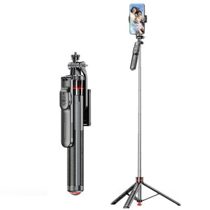 F05 For Photography Vlogging Remote Control Phone Holder Extendable Selfie Stick Tripod Stand, F05