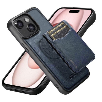Suteni G5S5 2-in-1 Magnetic Detachable Bottle Opener Card Bag Cow Leather Back Phone Case, For iPhone 15 Pro Max, For iPhone 15 Pro, For iPhone 15 Plus, For iPhone 15, For iPhone 14 Plus, For iPhone 14, For iPhone 14 Pro, For iPhone 14 Pro Max