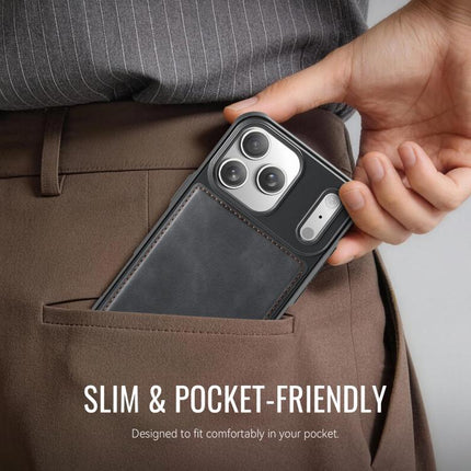 CaseMe C69 Series Magnetic Vegan Leather Back Phone Case, For iPhone 17 Pro Max, For iPhone 17 Pro, For iPhone 17, For iPhone Air