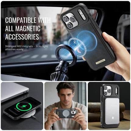 CaseMe C69 Series Magnetic Vegan Leather Back Phone Case, For iPhone 17 Pro Max, For iPhone 17 Pro, For iPhone 17, For iPhone Air