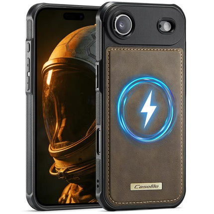 CaseMe C69 Series Magnetic Vegan Leather Back Phone Case, For iPhone 17 Pro Max, For iPhone 17 Pro, For iPhone 17, For iPhone Air