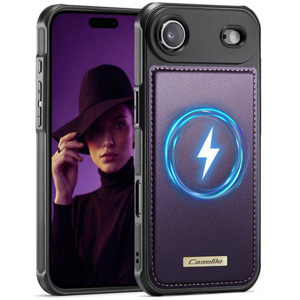 CaseMe C69 Series Magnetic Vegan Leather Back Phone Case, For iPhone 17 Pro Max, For iPhone 17 Pro, For iPhone 17, For iPhone Air