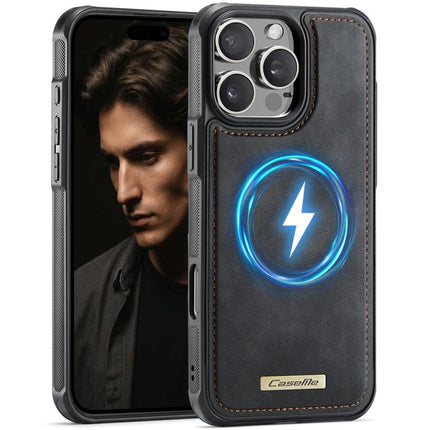 CaseMe C69 Series Magnetic Vegan Leather Back Phone Case, For iPhone 16 Pro Max, For iPhone 16 Pro, For iPhone 16 Plus, For iPhone 16