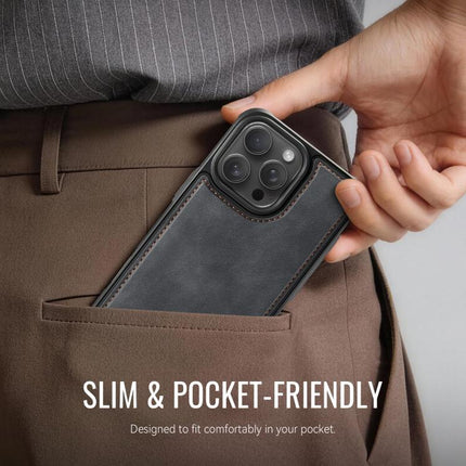 CaseMe C69 Series Magnetic Vegan Leather Back Phone Case, For iPhone 16 Pro Max, For iPhone 16 Pro, For iPhone 16 Plus, For iPhone 16