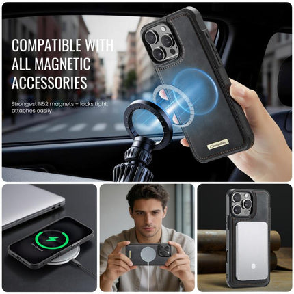 CaseMe C69 Series Magnetic Vegan Leather Back Phone Case, For iPhone 16 Pro Max, For iPhone 16 Pro, For iPhone 16 Plus, For iPhone 16