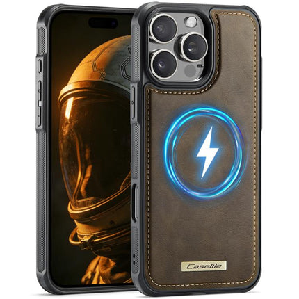 CaseMe C69 Series Magnetic Vegan Leather Back Phone Case, For iPhone 16 Pro Max, For iPhone 16 Pro, For iPhone 16 Plus, For iPhone 16