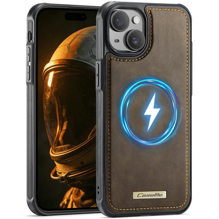 CaseMe C69 Series Magnetic Vegan Leather Back Phone Case, For iPhone 11 Pro, For iPhone 17e /16e, For iPhone 15 Plus / 14 Plus, For iPhone 12 / 12 Pro