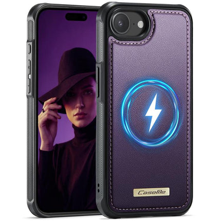 CaseMe C69 Series Magnetic Vegan Leather Back Phone Case, For iPhone 11 Pro, For iPhone 17e /16e, For iPhone 15 Plus / 14 Plus, For iPhone 12 / 12 Pro