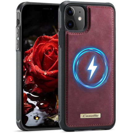 CaseMe C69 Series Magnetic Vegan Leather Back Phone Case, For iPhone 13, For iPhone 12 Pro Max, For iPhone 11 Pro Max, For iPhone 11