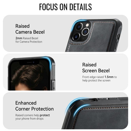 CaseMe C69 Series Magnetic Vegan Leather Back Phone Case, For iPhone 11 Pro, For iPhone 17e /16e, For iPhone 15 Plus / 14 Plus, For iPhone 12 / 12 Pro