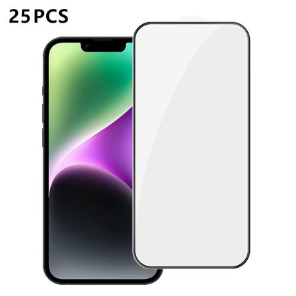 25pcs High-Aluminum Full-Coverage Anti-Fingerprint Screen-Printed HD Tempered Glass Film, For iPhone Fold Outer Screen, For iPhone 18, For iPhone 18 Pro, For iPhone 18 Pro Max, For iPhone 17 Pro Max, For iPhone 17 Pro, For iPhone 17, For iPhone Air    ...
