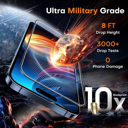 25pcs High-Aluminum Full-Coverage Anti-Fingerprint Screen-Printed HD Tempered Glass Film, For iPhone 17e / 16e, For iPhone 17 Pro Max, For iPhone 17 Pro, For iPhone 17, For iPhone Air, For iPhone 16 Pro Max, For iPhone 16 Pro, For iPhone 16 Plus       ...